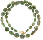  Colier Smarald Natural Neregulat 5-15 x 4-12 mm - Accesorii Gold Filled - Argint 925