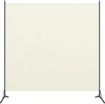 vidaXL Paravan de cameră cu 1 panou, alb crem, 175 x 180 cm (320735)