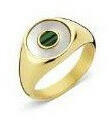 Victoria arany színű zöld mintás gyűrű (VBNCZ30754) - eking