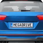 MEGA DRIVE Suport Numar Inmatriculare Mega Drive Carbon Set 2 Buc
