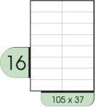  105x37mm íves etikett címke (3814-SPR)