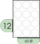  60mm íves etikett címke (3845-SPR)