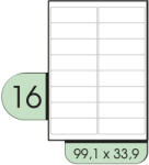  99.1x33.9mm íves etikett címke (3818-SPR)