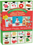 EUROGRAPHICS - Puzzle Calendar de Advent - Crăciun dulce 24x50 - 40 - 99 piese Puzzle