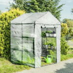 Garden Line Solar Gradina cu rafturi pentru plante si flori 140 x 140 x 200 cm