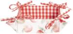 Clayre & Eef Cos paine bumbac alb rosu decor Mere 35 cm x 35 cm x 8 h (APY47)