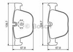 Bosch Set placute frana, frana disc BMW X6 (F16, F86) (2014 - 2016) BOSCH 0 986 494 325
