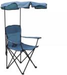  Scaun pescuit, camping, pliant, structura metalica, cu protectie solara, 81 x 50 x 82 cm