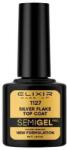 Elixir Top coat pentru gel-lac cu picățele - Elixir Semi Gel Pro Top Coat 1127 - Silver Flake