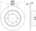 KRIEGER Disc frana FIAT BRAVO II (198) (2006 - 2016) KRIEGER 0950004251