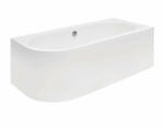 Besco Cada asimetrica Besco Avita 160x75 cm alb lucios cu montaj dreapta (#WAV-160-NP)