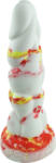 STD Dildo No. 13 Fantasy Beasts, Silicon Premium, Alb/Rosu, 21 cm