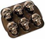 Nordic Ware Sütőforma HAUNTED SKULL, 6 koponya alakú tortához, bronz, Nordic Ware (NW89448)