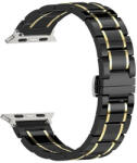  Bratara ceramica neagra cu auriu Apple Watch 42/44/45mm - 62543