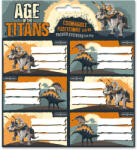 Ars Una Age of the Titans, dinoszaurusz füzetcímke 18 db (ARS-53832610) - mesescuccok