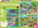 Schmidt Spiele - Puzzle 3x24 O zi la grădina zoologică - 40 - 99 piese Puzzle
