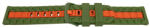  Curea silicon doua culori QR verde cu roșu 20mm- 62252 - ceas-shop