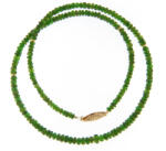  Colier Diopsid Natural Disc Fatetat 1, 3-3 x 2-4 mm - Accesorii Gold Filled