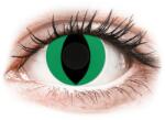 Gelflex Lentile de contact colorate CRAZY LENS - Cat Eye Green - lentile zilnice fără dioptrie (2 lentile)
