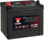 YUASA 60Ah 500A left+ (YBX3014)
