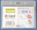 KEJEA Buzunar PVC, pentru ID carduri, 90 x 61mm, orizontal, 10 buc/set, KEJEA - cristal (KJ-T-837H) - ihtis