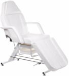 Beauty Pat profesional cosmetic, masaj, BW-263A, cu sertare, piele ecologica, alb