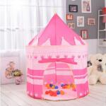 ECOTOYS Cort De Joaca Tip Castel, Pentru Copii, culoare roz