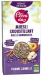 Pleniday Musli Crocant cu Leguminoase, Mar si Scortisoara cu Continut Redus de Zahar Bio 350gr Pleniday