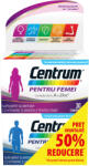 Centrum Pachet Centrum Femei, 30 comprimate + 50% la al doilea produs Centrum Barbati, 30 comprimate