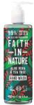 Faith in Nature Sapun lichid natural cu aloe vera si ulei de tea tree, 400ml, Faith in Nature