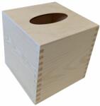 Tonap Fa papír zsebkendő doboz négyzet alakú 13 x 13 x 13 cm (25HR)