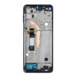 Motorola One 5G UW előlap keret, lcd kijelző és érintőpanel, kék (gyári)
