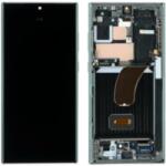 Samsung GH82-30466C Gyári Samsung Galaxy S23 Ultra OLED kijelző érintővel zöld kerettel, előlap (GH82-30466C)