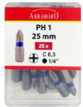 ABRABORO Power Bit 1/4" PH1x25 mm (25db/csomag) (061802201015)