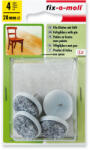 Abraboro bútorcsúsztató filc, szegezhető, fehér 28 mm (4db/csomag) (090673000000)