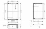 Csatári Plast Szerelő/készülékdoboz poliészter falonkívüli műanyag 250mm x 400mm 120mm CSP 402512 Csatári Plast - CSP10402512 (CSP10402512)