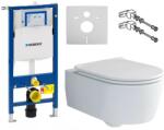 Villeroy & Boch Set vas WC rimless suspendat, Villeroy&Boch Soul, cu capac inchidere lenta si rezervor Geberit Duofix Sigma UP320 (111.308.00.6+4656HR01)