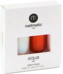 Nailmatic Set pentru unghii - Nailmatic Aqua Polish + Base Set Heather