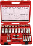 Genius Tools Dugókulcs - crowafej készlet 1/2" 6 lap colos 34 db-os Genius (DS-434S)
