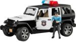 BRUDER Bruder Jeep Wrangler Unlimited Rubicon модел полицейски джип, с фигурка полицай (02526)
