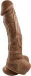 STD Dildo Realist Zeo, Silicon Premium, Maro, 24 cm Dildo