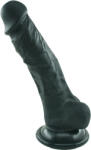 STD Dildo Realist Rowe, Silicon, Negru, 17 cm Dildo