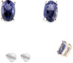  Cercei Iolit Natural Oval Fatetat 6x4x15 mm - Argint 925 - 1 Pereche