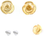  Cercei din Citrin Natural Floare 7x7x17 mm - Argint 925 - 1 Pereche