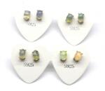  Cercei Opal de Foc Etiopia Natural Oval 6x4x15 mm - Argint 925 - 1 Pereche