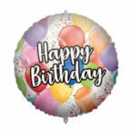 Procos Happy Birthday Balloons fólia lufi 46 cm PNN92424