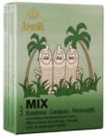 Amor Prezervative cu Striatii Amor Mix 3 buc