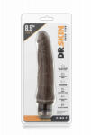 Blush Novelties Vibrator Realistic Dr. Skin Cock Vibe 7 Chocolate Vibrator