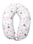 Amy Perna pentru gravide si alaptare, husa detasabila din bumbac 100% si umplutura antialergica babysoft , inimioare, amy