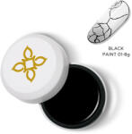 BLUESKY Cosmetics Fekete festőzselé műkörömhöz - black - 8 g